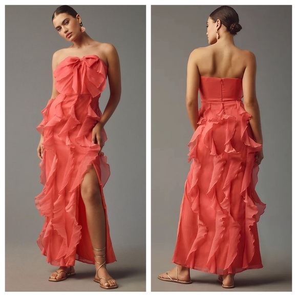 Anthropologie Dresses & Skirts - NEW Anthropologie Hutch Strapless Tiered Tulle Maxi Dress NWT